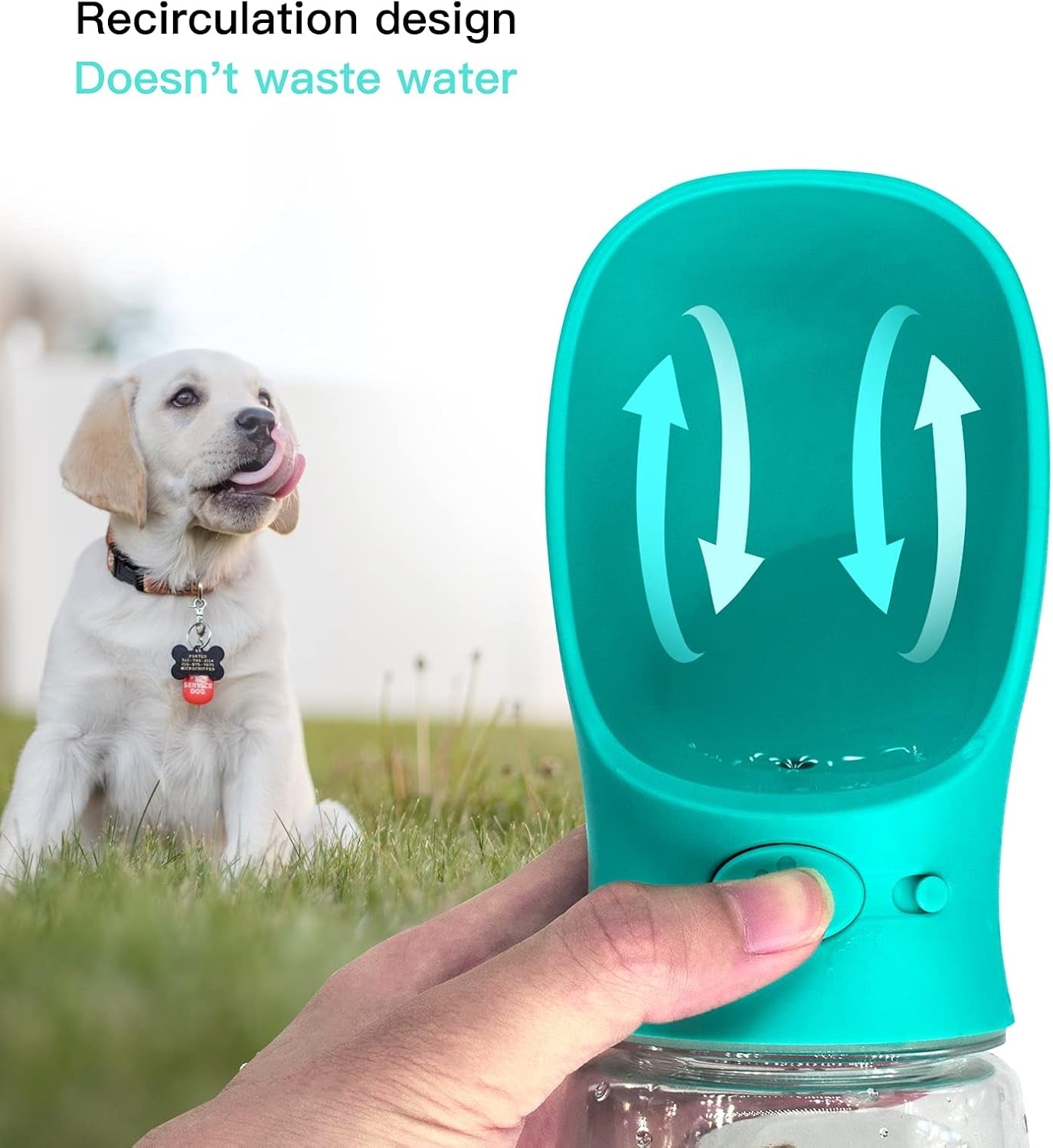 Dog Water Bottle Dog Bowls Dog Water Bowl Dispenser Portable Dog Water Bottles for Cat,Rabbit,Puppy and Other Pets for Walking,Hiking,Travel…